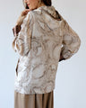 OTONA original. Vintage satin parka in light brown for winter