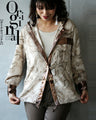 OTONA original. Vintage satin parka in light brown for winter