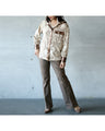 OTONA original. Vintage satin parka in light brown for winter