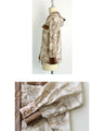 OTONA original. Vintage satin parka in light brown for winter