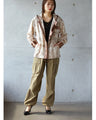 OTONA original. Vintage satin parka in light brown for winter