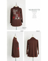 Warm fleece-lined top with a heartwarming embroidery.