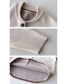 Stitched knit blouson 