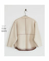 Stitched knit blouson 