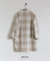 A light checked outerwear that's lighter than a coat