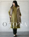 『Yellow』A cute knitted dress with round pockets