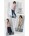 A cute knit made from different materials that you can wear every day in pink