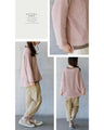 A cute knit made from different materials that you can wear every day in pink