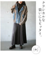 Denim and knit mixed material blouson 