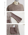 OTONA original. Makes every move feminine. A cozy knit top made of luxurious lace in beige