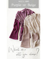 OTONA original. Makes every move feminine. A cozy knit top made of luxurious lace in purple