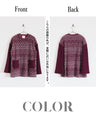 OTONA original. Makes every move feminine. A cozy knit top made of luxurious lace in purple