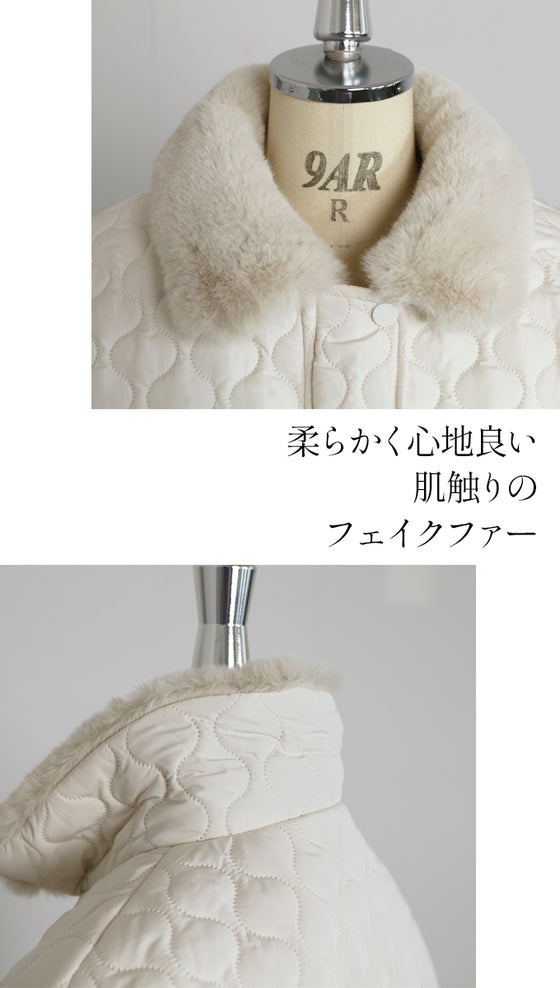 【セール商品返品交換不可】もう手離せない 暖かくて幸せ フェイクファー付きジャケット