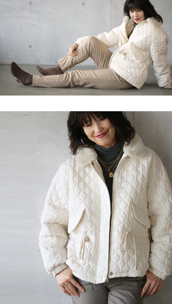 【セール商品返品交換不可】もう手離せない 暖かくて幸せ フェイクファー付きジャケット