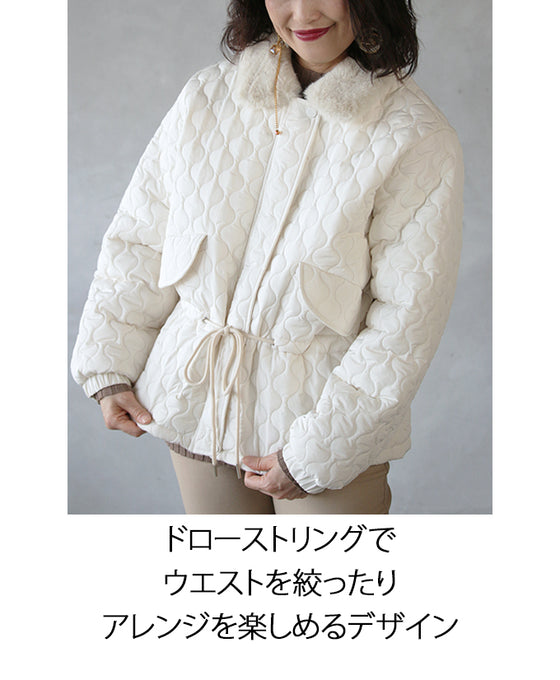 【セール商品返品交換不可】もう手離せない 暖かくて幸せ フェイクファー付きジャケット