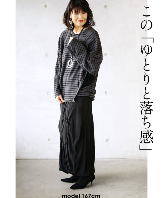 【セール商品返品交換不可】ただのボーダーじゃないんです ニット トップス