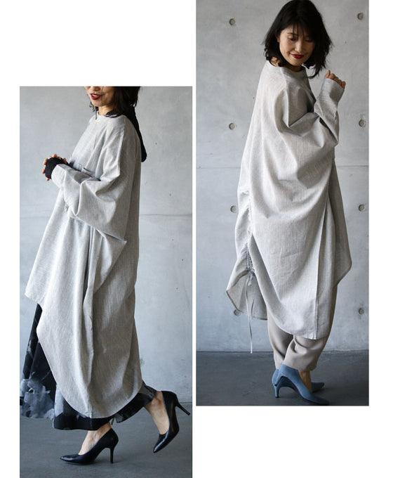 【セール商品返品交換不可】大人のゆる感 ビッグシルエットチュニック