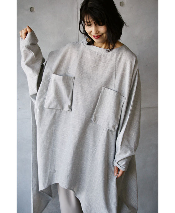 【セール商品返品交換不可】大人のゆる感 ビッグシルエットチュニック