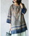 Easy and instant look. Oriental pattern sheer tunic