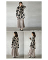 Beige is a trendy color that makes patterned shirts look stylish