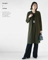 Layered style, mature and beautiful, soft dress, khaki