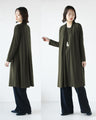 Layered style, mature and beautiful, soft dress, khaki