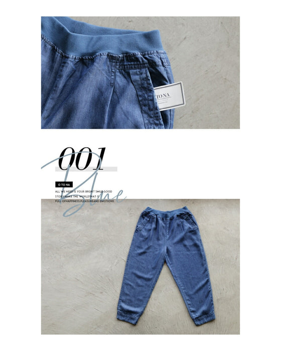Denim-style pants that are easy to wear