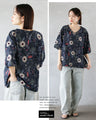 A chic floral top with a subdued sweetness