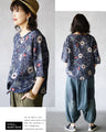 A chic floral top with a subdued sweetness