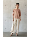 [Outlet item, no returns or exchanges] High-waisted wrap pants that look stylish just by wearing them