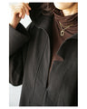 A deep V-neck hoodie that can be layered in spring, autumn, and winter