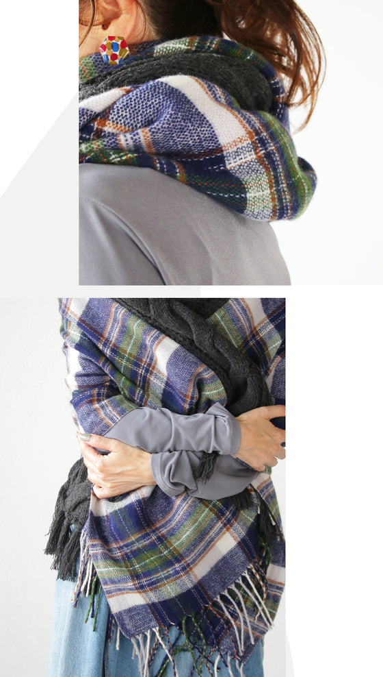 A special muffler packed with adult cuteness