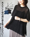 A summer knit with openwork knitting that incorporates the latest in sheerness for a grown-up look