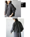 Just put it on and you'll instantly become trendy with this mixed material MA-1 blouson