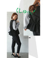 A cute and mature sleeve-conscious top with a sharp shape