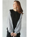 A cute and mature sleeve-conscious top with a sharp shape