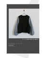 A cute and mature sleeve-conscious top with a sharp shape