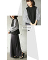 A cute and mature sleeve-conscious top with a sharp shape