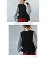 A cute and mature sleeve-conscious top with a sharp shape