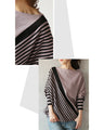 Perfectly proportioned striped knit top