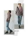 Perfectly proportioned striped knit top