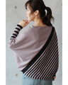 Perfectly proportioned striped knit top