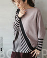 Perfectly proportioned striped knit top