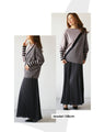 Perfectly proportioned striped knit top