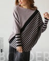 Perfectly proportioned striped knit top