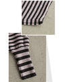 Perfectly proportioned striped knit top
