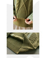 A stylish combination of knit and lines. Knit tops