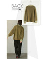 A stylish combination of knit and lines. Knit tops