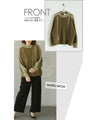 A stylish combination of knit and lines. Knit tops