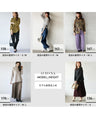 Slimming lines! Houndstooth knit hoodie